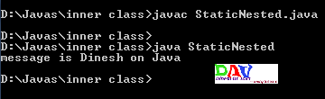 static nested classes in java