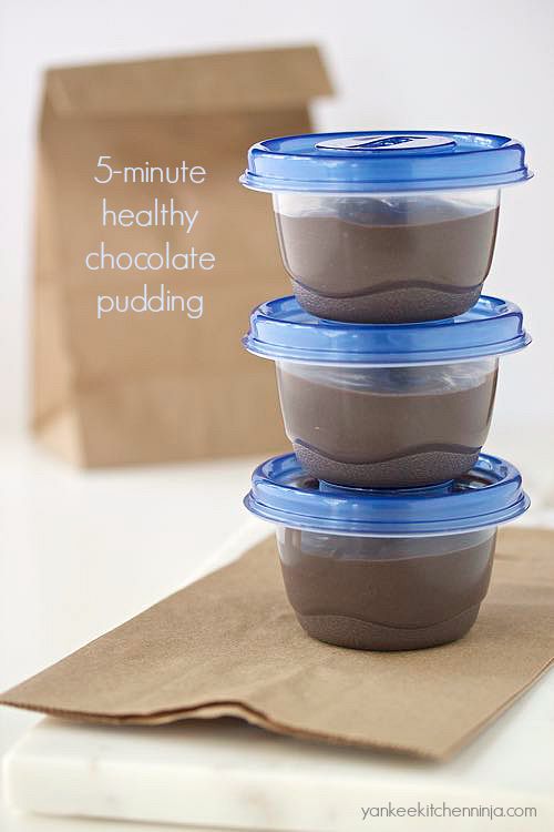 5 minute healthy chocolate pudding: no cooking, no refined sugar, no dairy