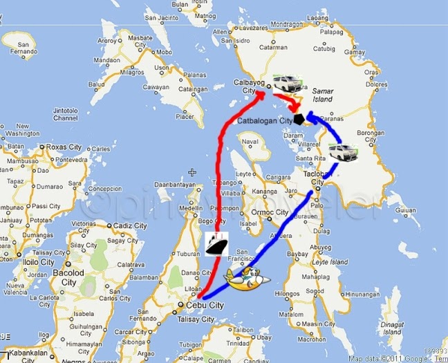 Calbayog City Travel Map Calbayog City Travel Map