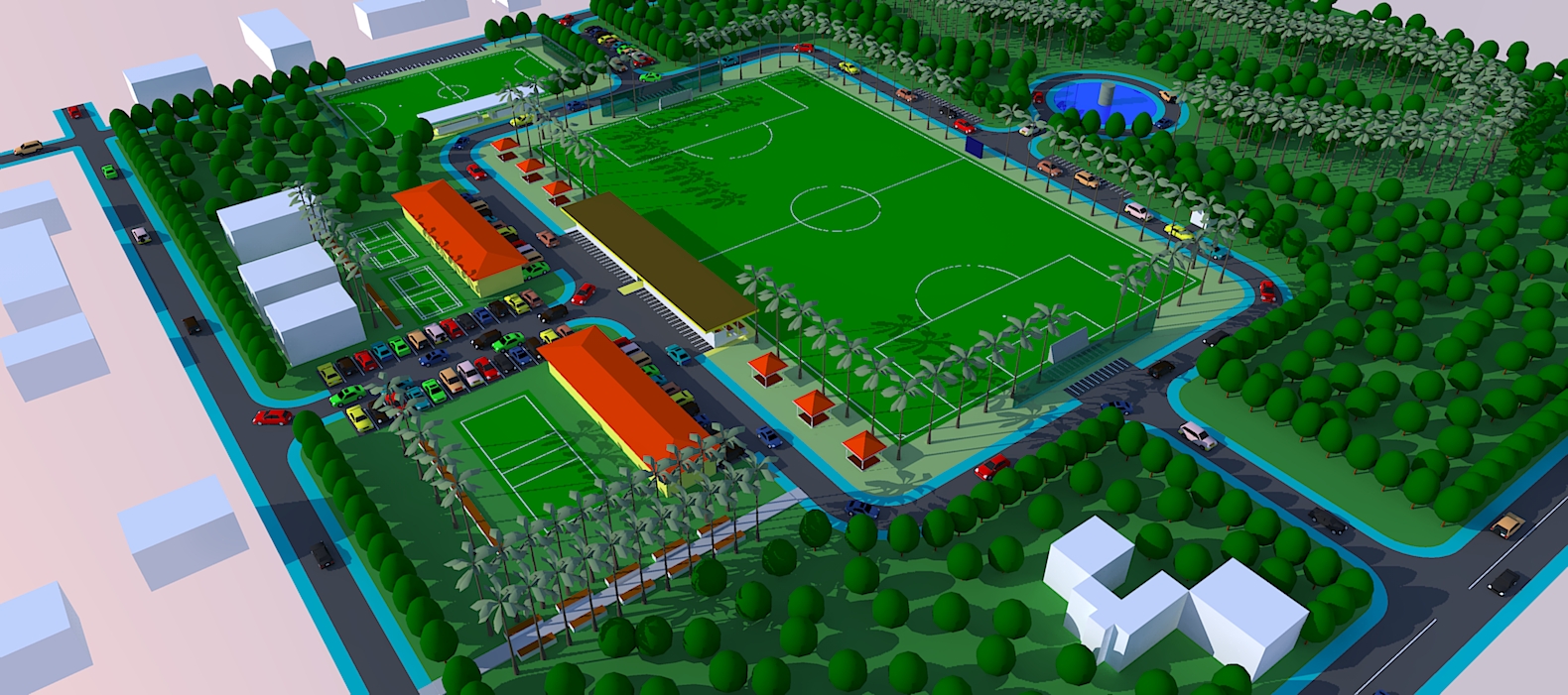 Lapangan Bola Jasa Pembuatan Site Plan