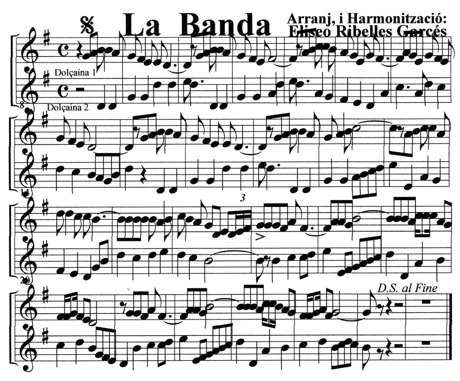 Música y Tradiciones de Guillermo Camarelles Diana: Música de Carrer per a dolçaines. Música de calle para dulzainas (Grup de la Falla Mercat Cabañal)