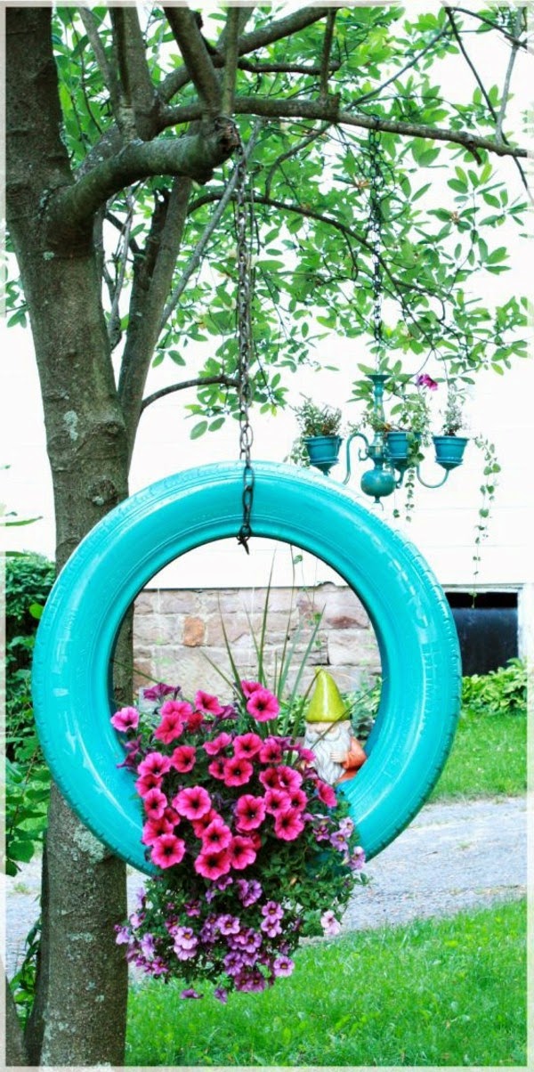 Beautiful colorful garden decoration
