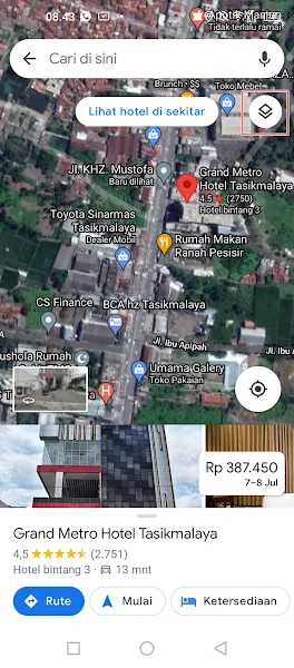 Open the Google Maps app