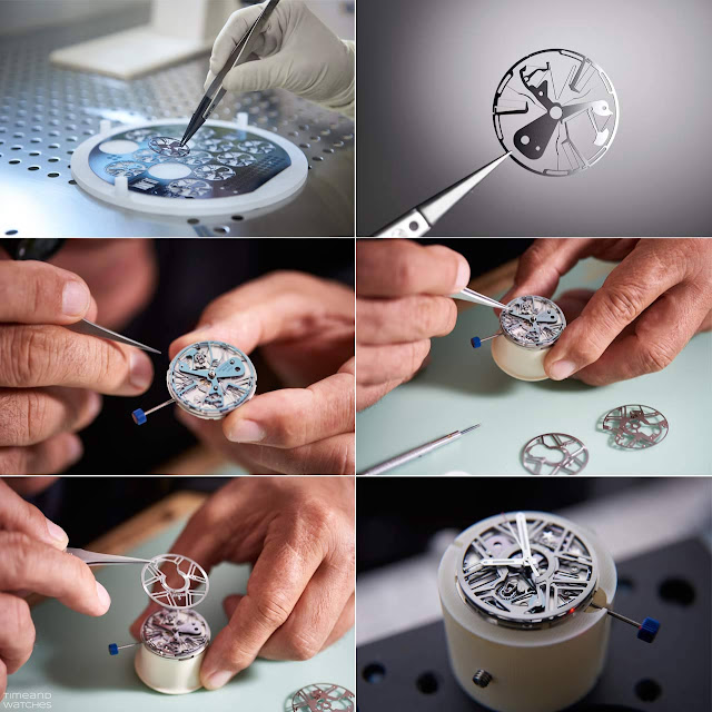 Above and below, the hightech process for the production of the Zenith