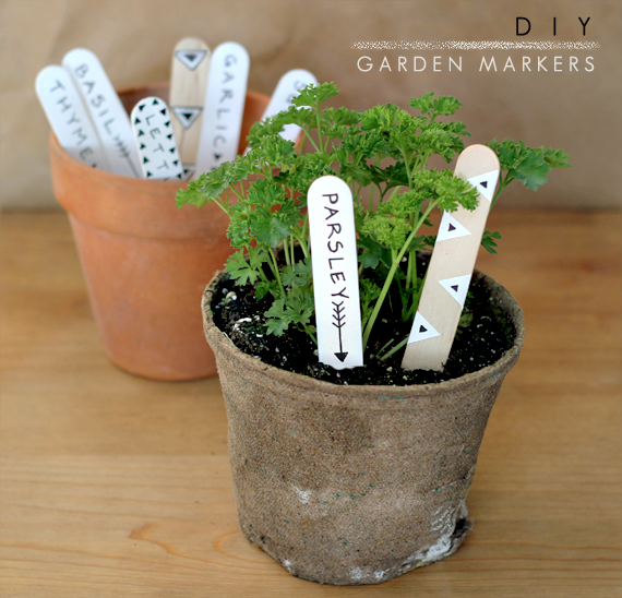 DIY Garden Markers // Bubby and Bean