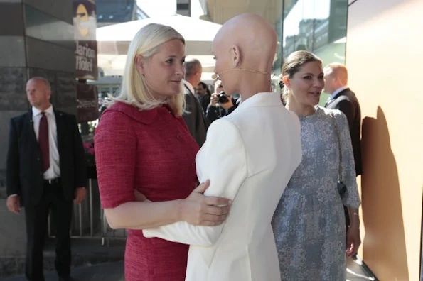 Crown Princess Victoria of Sweden and Crown Princess Mette-Marit of Norway attend EAT Stockholm Food Forum at the Clarion Hotel 