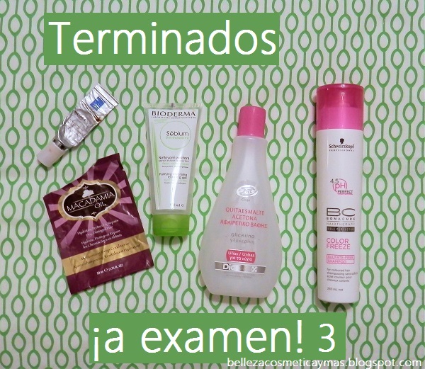 Belleza Cosmética y Más Productos Terminados a Examen 3