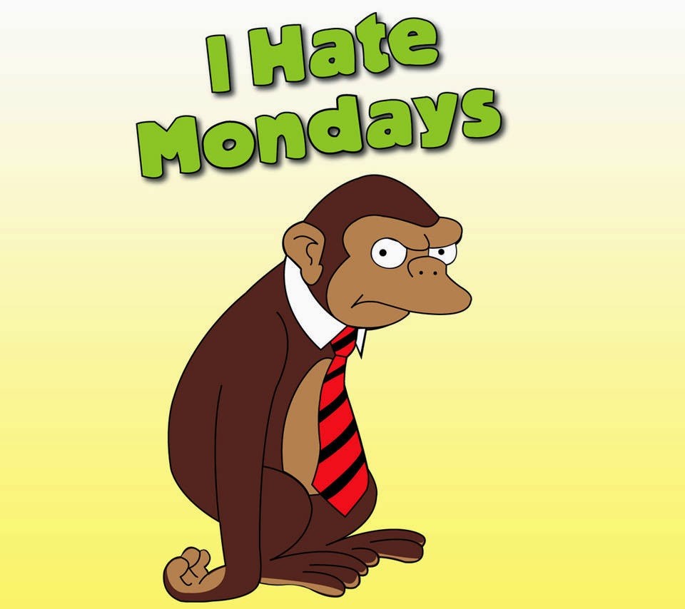 Gambar Animasi Lucu Kata Terlengkap Dpmenarik Kartun Hate Mondays Wallpaper