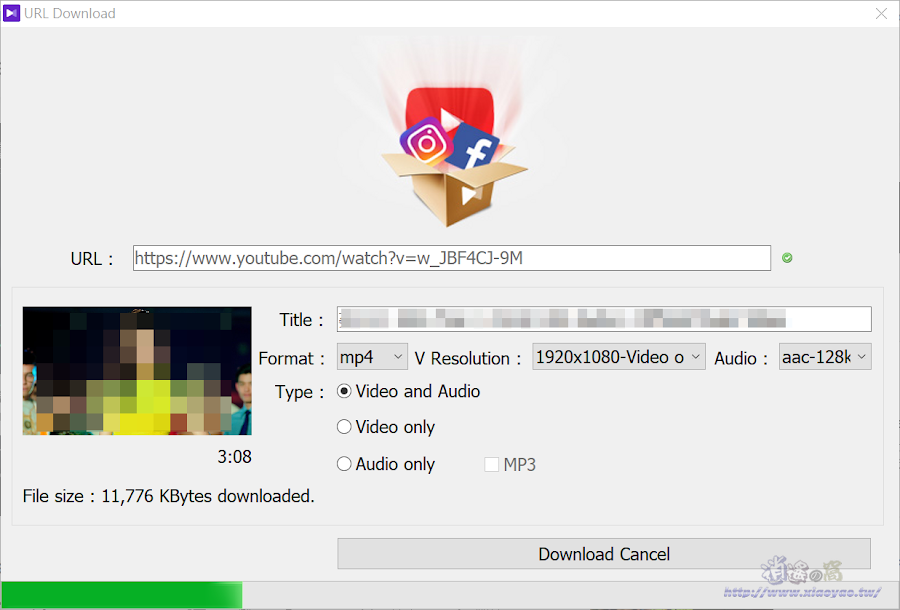 KMPlayer 支援下載 YouTube、FB、IG 影片