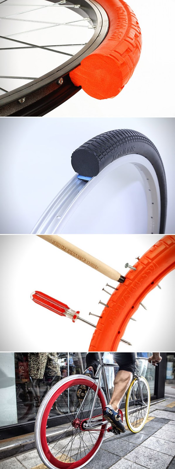 Say goodbye to flat bike tires WITH Tannus Tires indengdesign