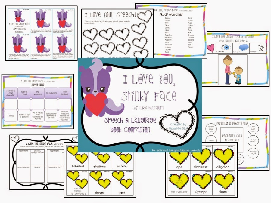 Wild About Books Wednesday Linky! I Love You Stinky Face! - Sparklle SLP