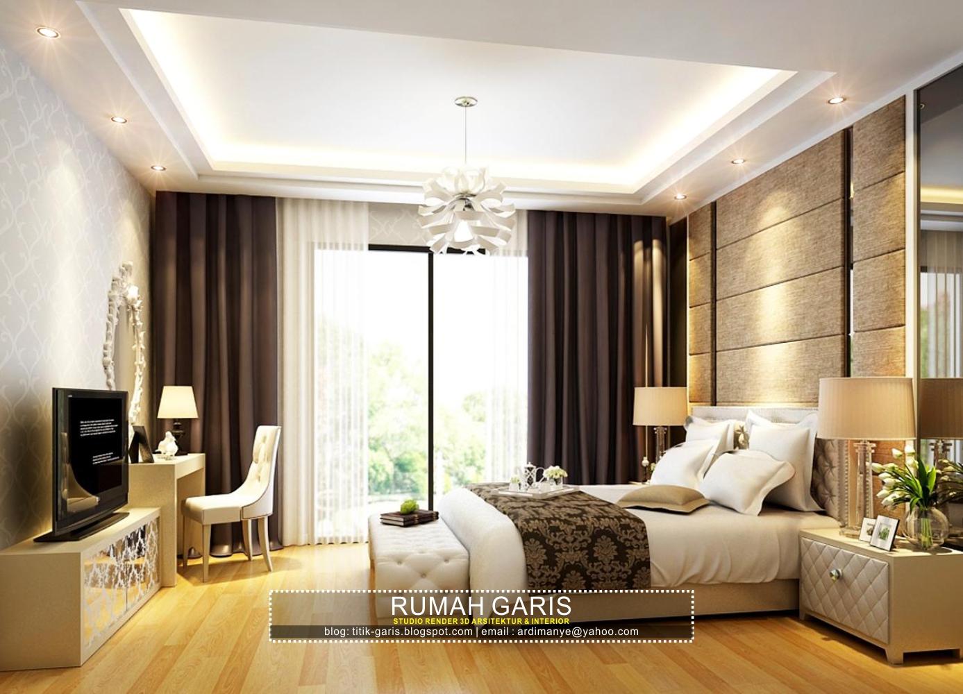 Kumpulan desain interior Kamar  Tidur 3D render by RUMAH 