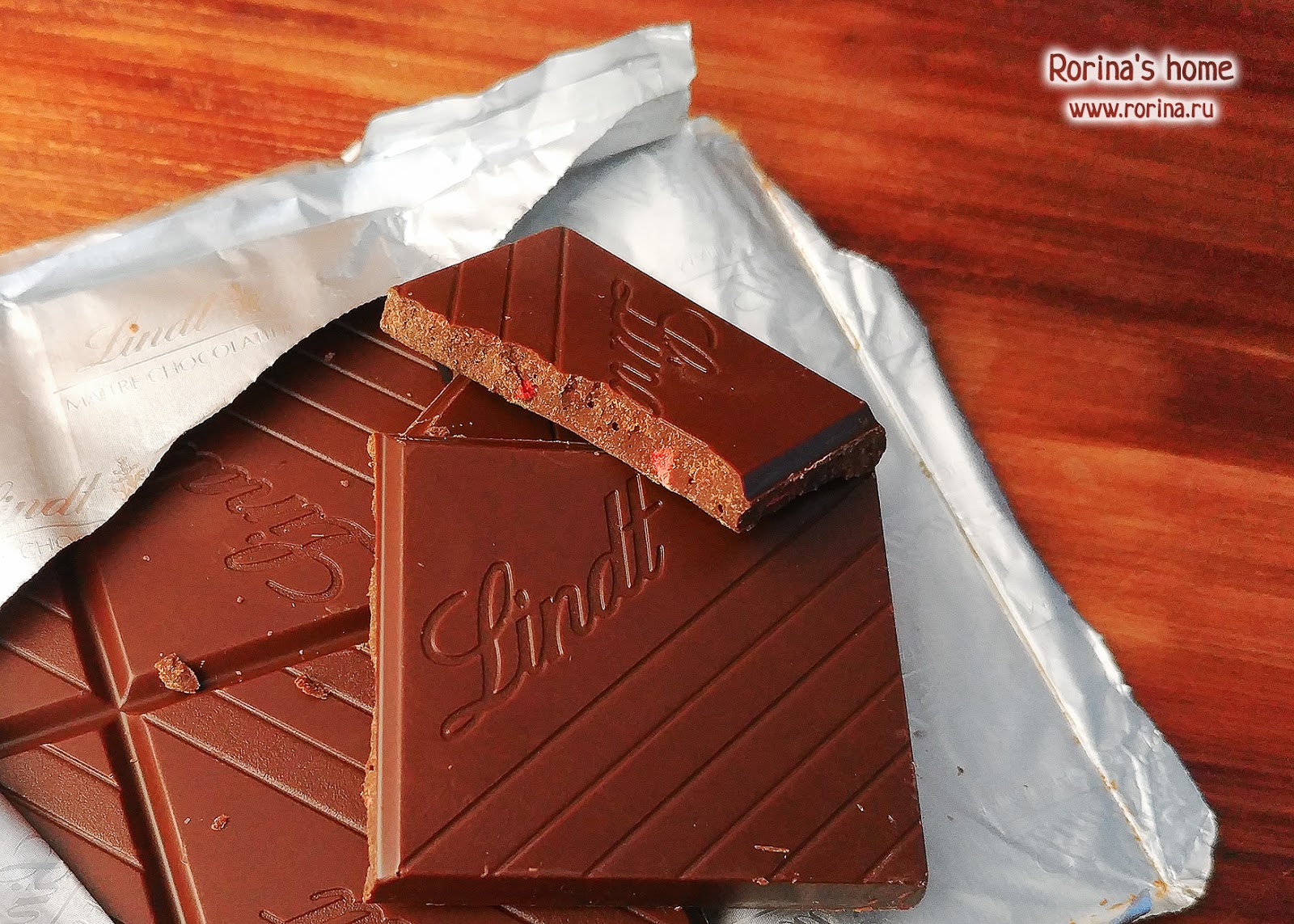 Шоколад Lindt Excellence с клубникой: отзыв и впечатления.