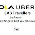 Travelling in a Cab - Top 11 things before starting a trip
