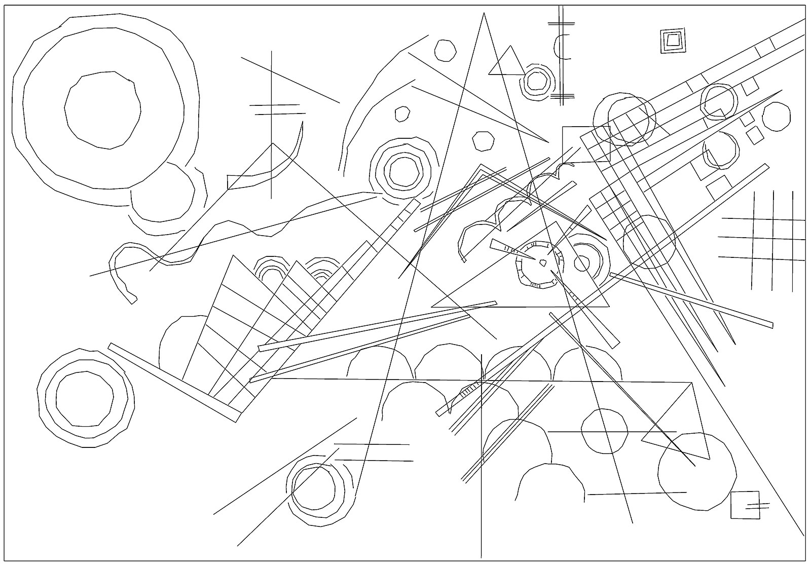 kandinsky coloring pages for kids - photo #11