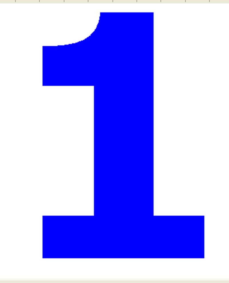 Цифра один картинка