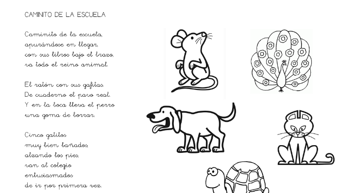 Cancion Infantil Caminito De La Escuela Letra