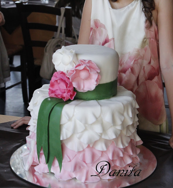 wedding cake per una comunione: storia di ordinaria follia di una cake design :-)
