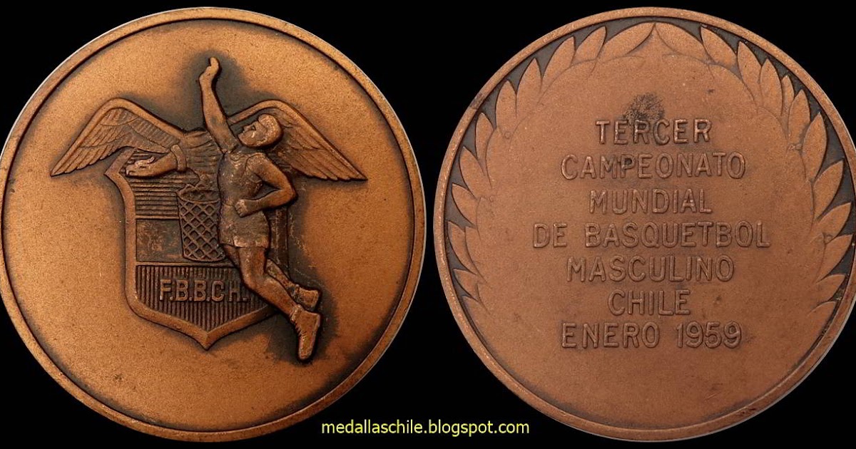 Campeonato Mundial Basquetbol 1959 Medallas Chile