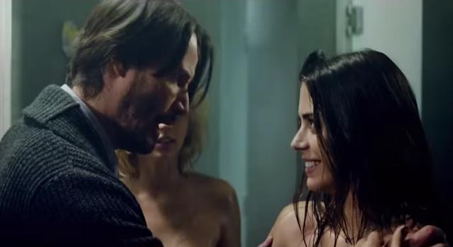 Keanu Reeves on Knock Knock Hot Movie Trailer