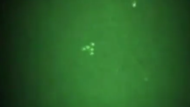 Night vision footage showing a very fast triangle shaped aircraft and is it the TR3B or is it a UFO.