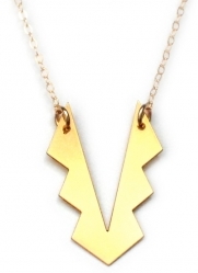 Brevity Tribal Metal Necklace 