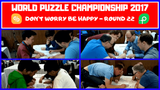 This is the video from World Puzzle Championship 2017 round 22 which was named Do not Worry Be Happy