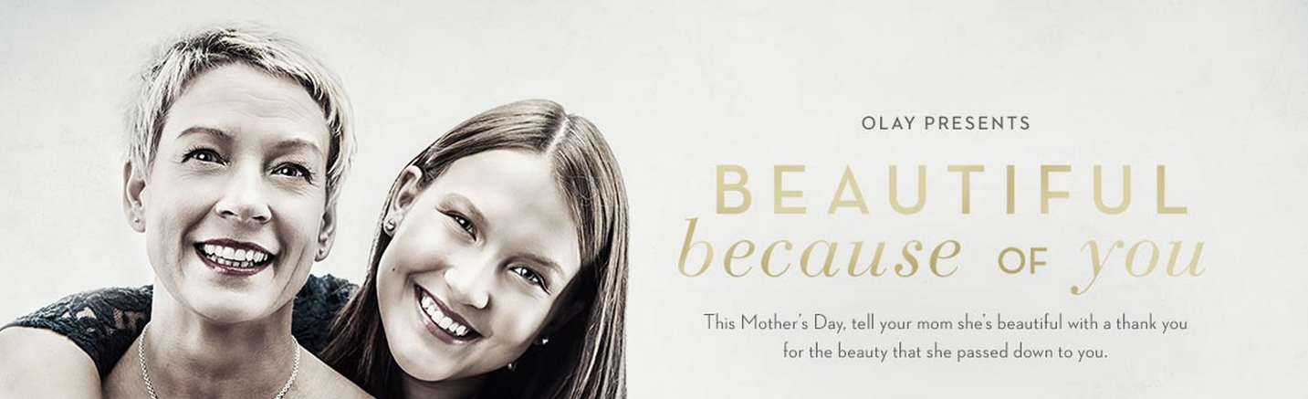 Susan's Disney Family: “I’m beautiful because of you.” Olay gift basket