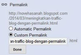 memaksimalkan permalink artikel blog