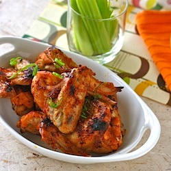 chicken wings marinated with worcestershire sauce and spices