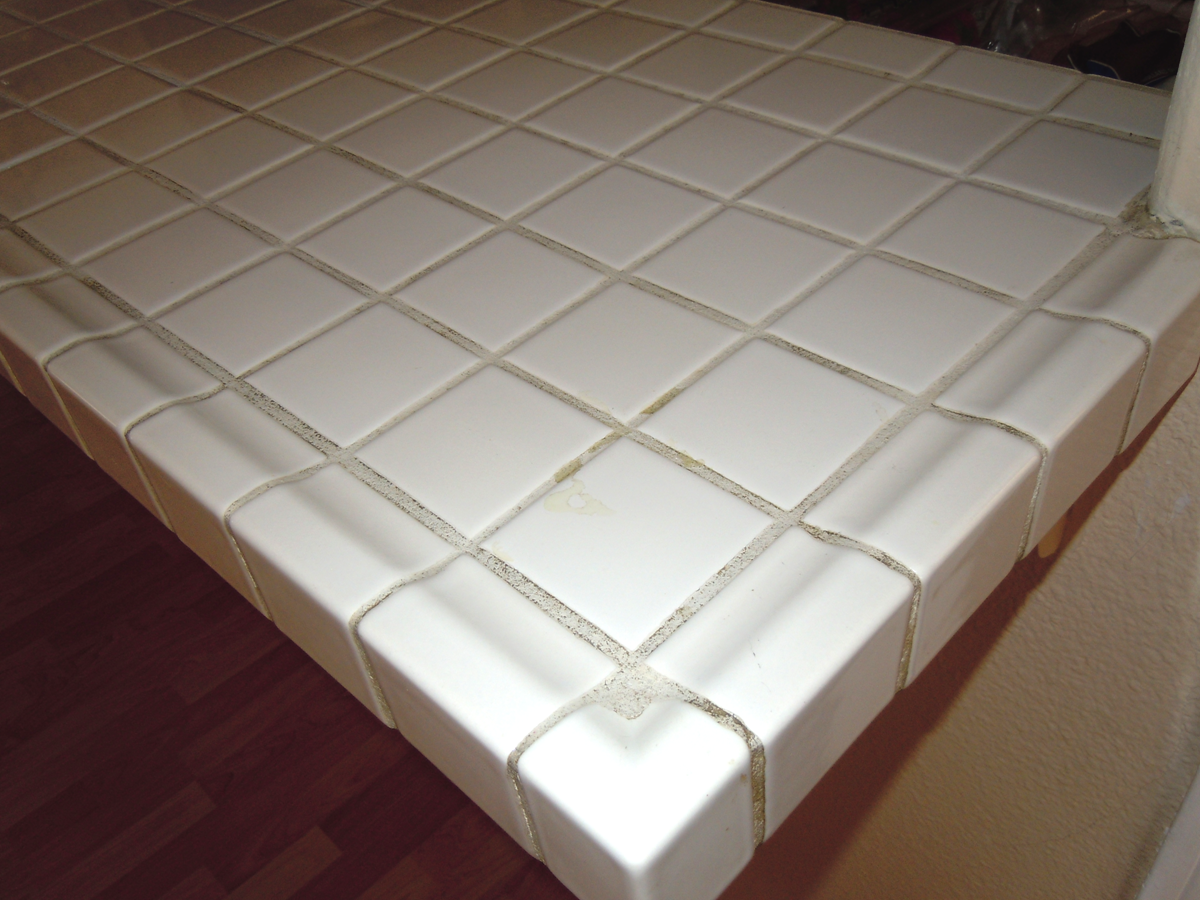 Tutorial How to Paint Old Tile Grout Naturally Creative Mama