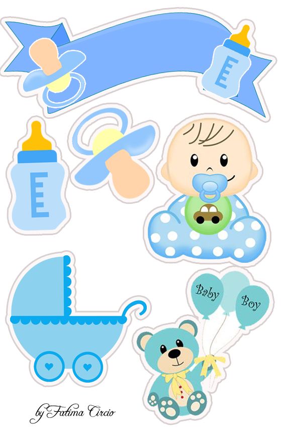 Baby Boy Free Printable Cake Toppers Oh My Baby  Baby Boy Free Printable Cake Toppers Oh My Baby