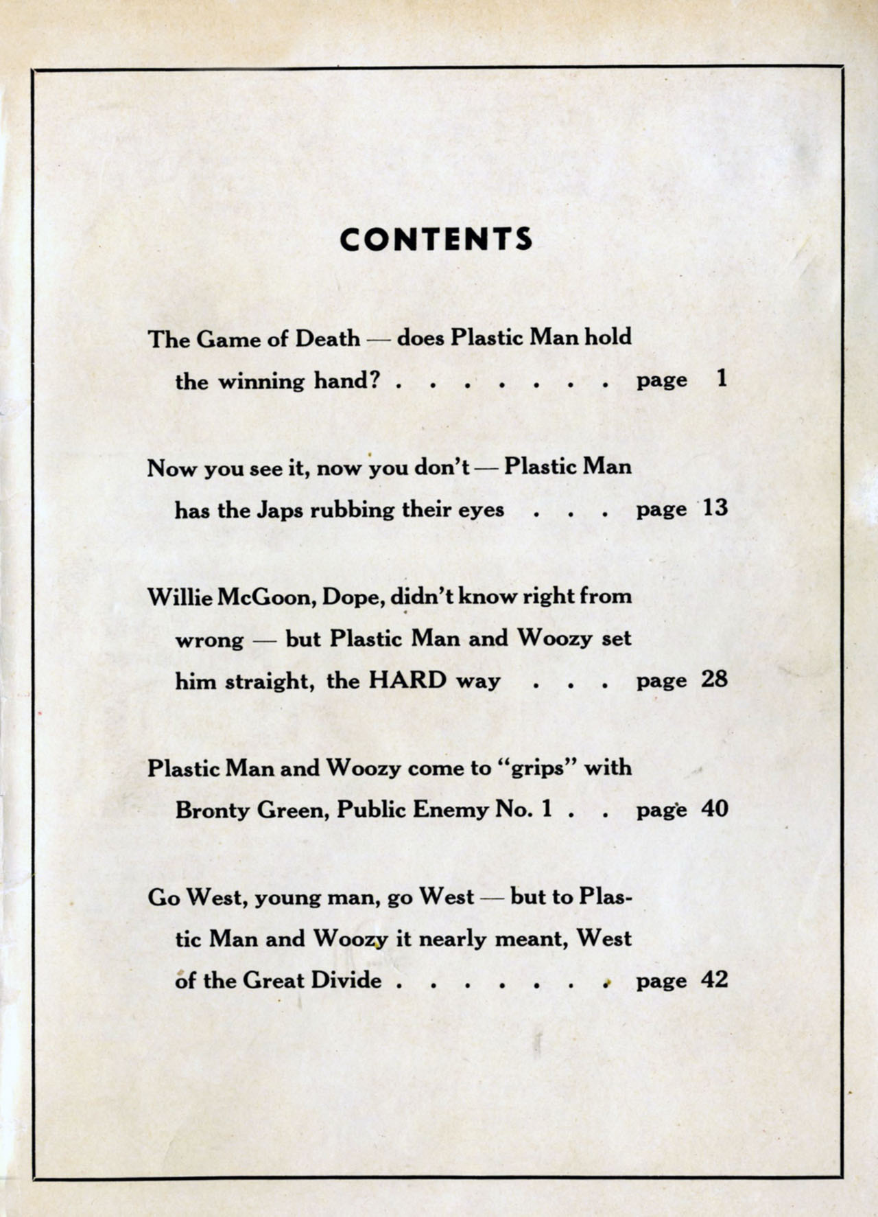 Read online Plastic Man (1943) comic -  Issue #1 - 59