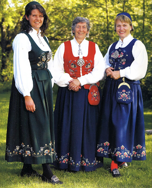 FolkCostume&Embroidery: Overview of Norwegian Costumes part 3A, the West