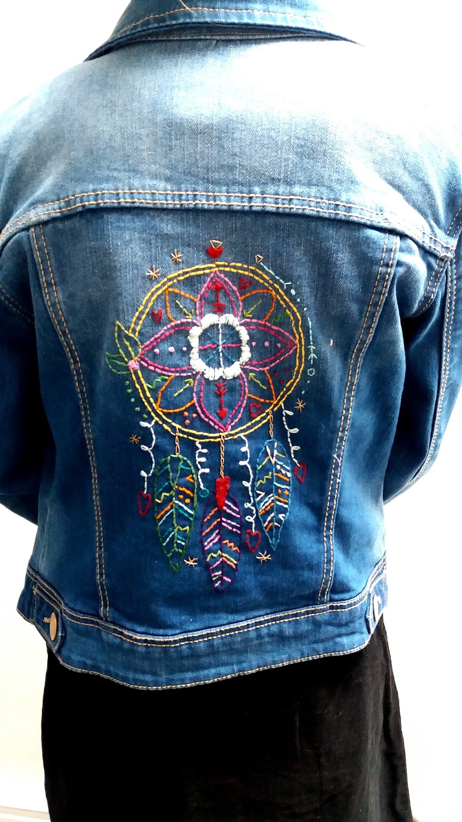 Three Stories High Denim Jacket Stitching