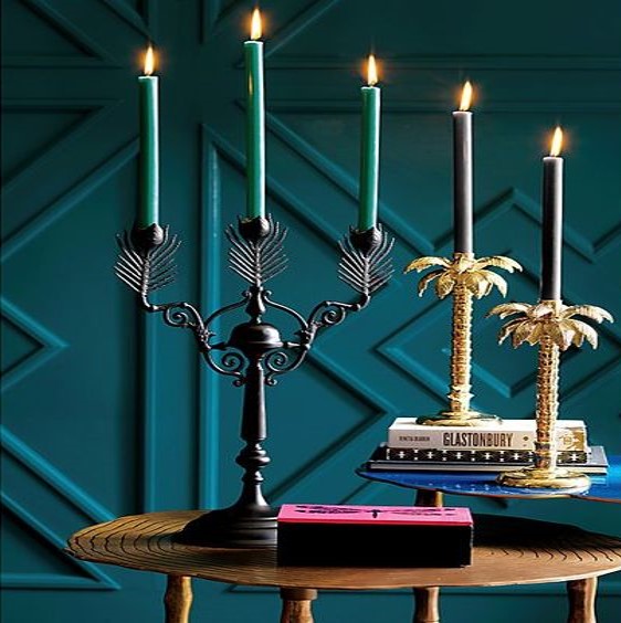 Fashion designer does boho home decor collection for CB2 - candle holders www.BoHoHome.com @bohosusan
