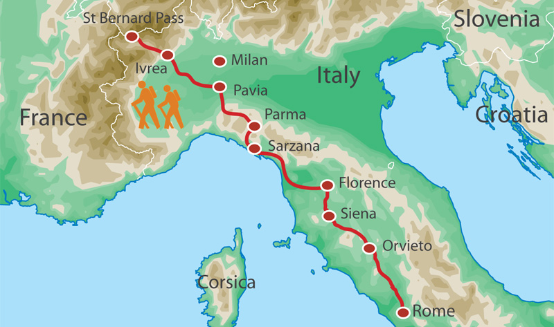 Winewalkers: Via Francigena on the horizon Winewalkers: Via Francigena on the horizon