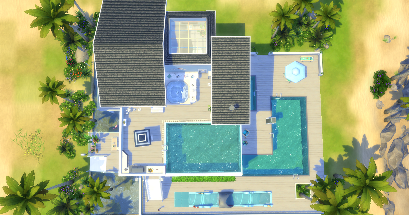 Lilalu S Sims Welt Strandhaus Tropicana