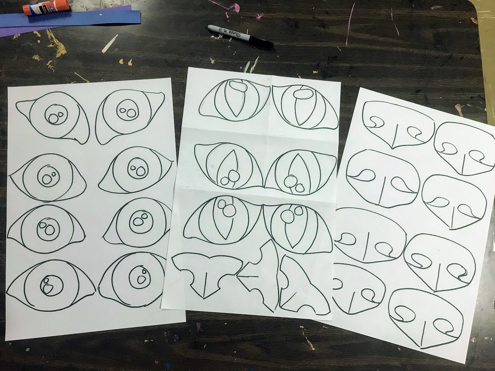 Elements of the Art Room Collage Animal Faces