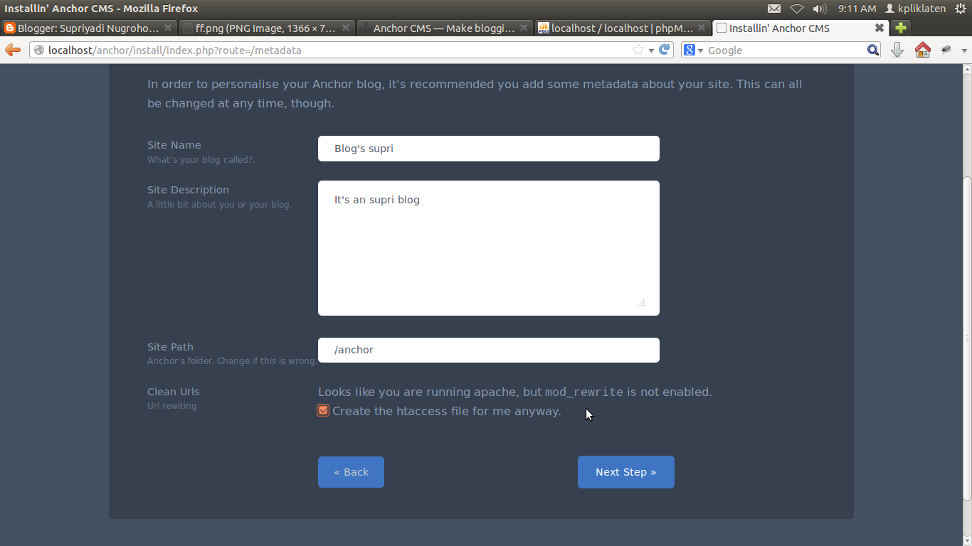 Cara Install Anchor di Ubuntu 12.04