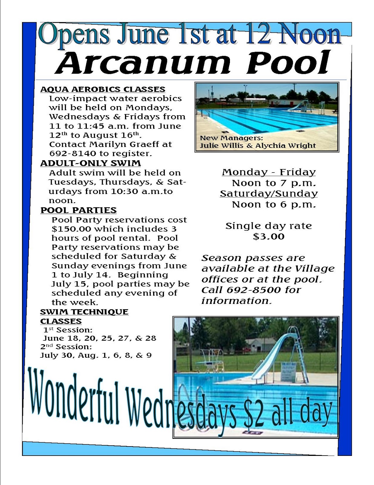Arcanum Pool is Now Open!