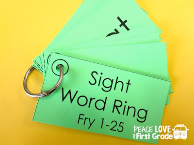 Sight Word Rings | Welcome to kindergarten, Sight words, Words