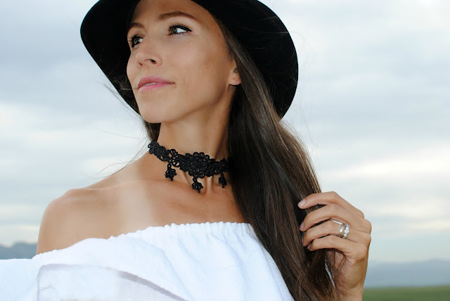 DIY: Embroidered Lace Chokers & Headbands.