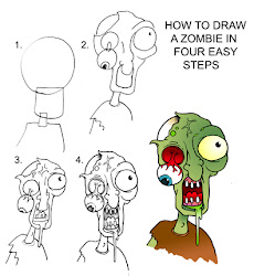 zombie draw drawing step drawings zombies cool sketches easy scary cartoon simple insanely artwork halloween cartoons steps hobson daryl plants