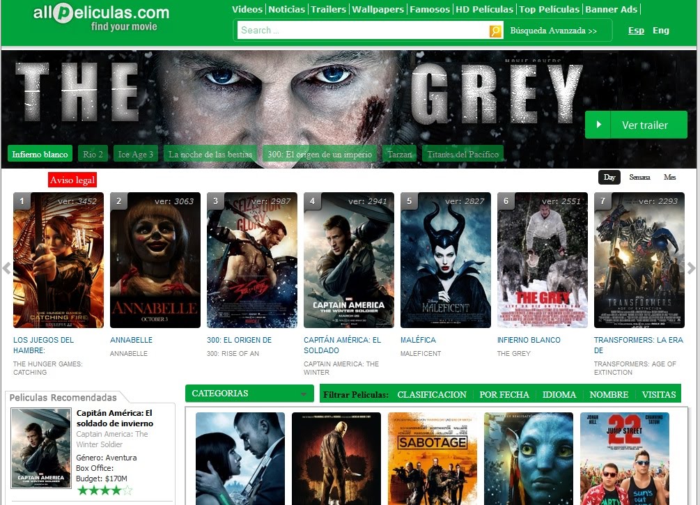 Las Mejores 5 paginas para ver y descargar películas Las Mejores 5 paginas para ver y descargar películas