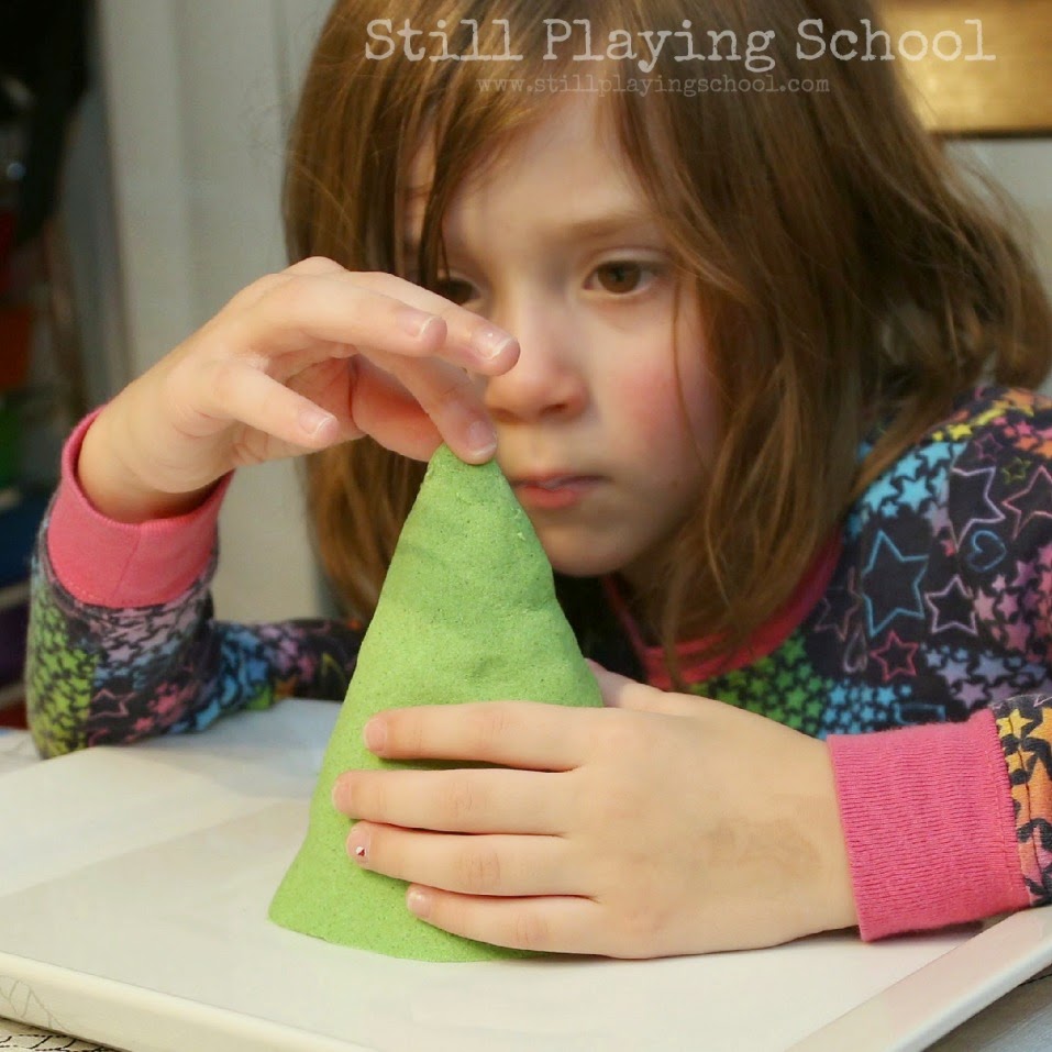 Sand Christmas Tree for Kids Still Playing School