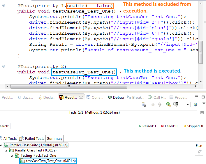 How To Enable/Disable Test Method In Selenium Driver Using TestNG