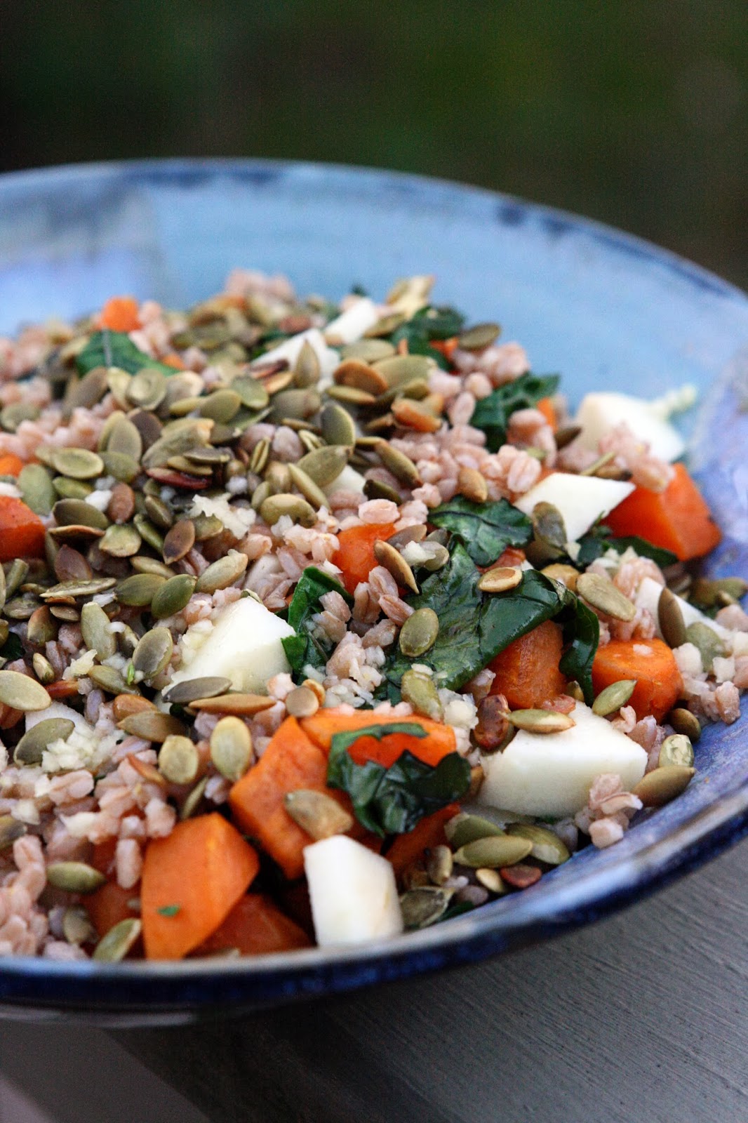 A Half Baked Life (Skeletons) in my Closet, and Roasted Kale, Sweet Potato, and Toasted Farro