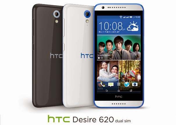 HTC unveils Desire 620 and 620G dual-SIM smartphones