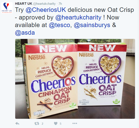 Cheerios are approved by Heart UK  Capture%2Bheart